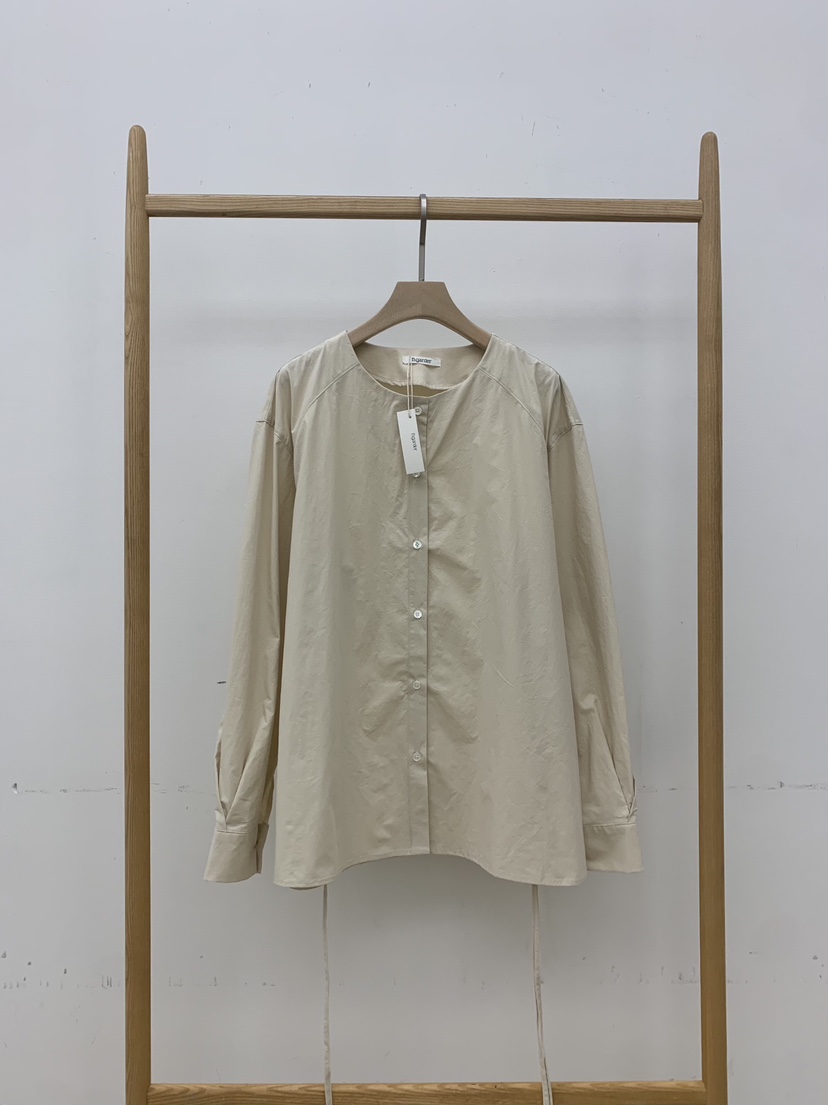B_GARDER東大門㊣直郵女裝新品25秋冬休閑真品時尚襯衫蕾絲衫B.GARDER襯衫/蕾絲衫
