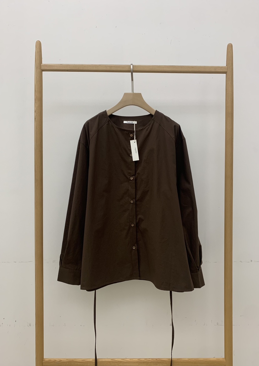 B_GARDER東大門㊣直郵女裝新品25秋冬休閑真品時尚襯衫蕾絲衫B.GARDER襯衫/蕾絲衫圖色2