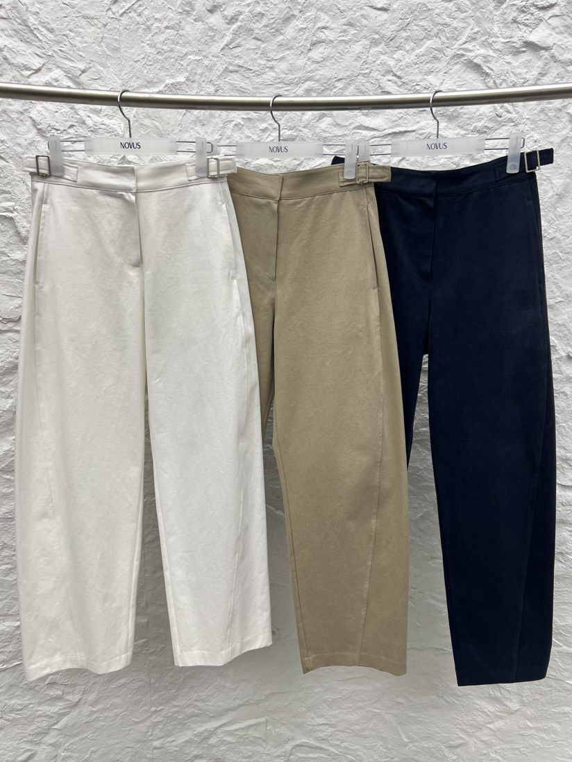 NOVUS東大門㊣直郵女士新品25秋冬休閑熱賣職業休閑褲斜紋棉布NOVUS休閑褲