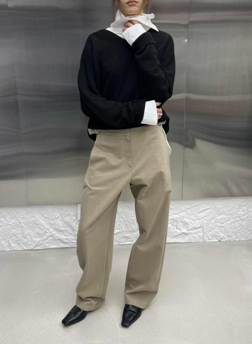 NOVUS東大門㊣直郵女士新品25秋冬休閑熱賣職業休閑褲斜紋棉布NOVUS休閑褲