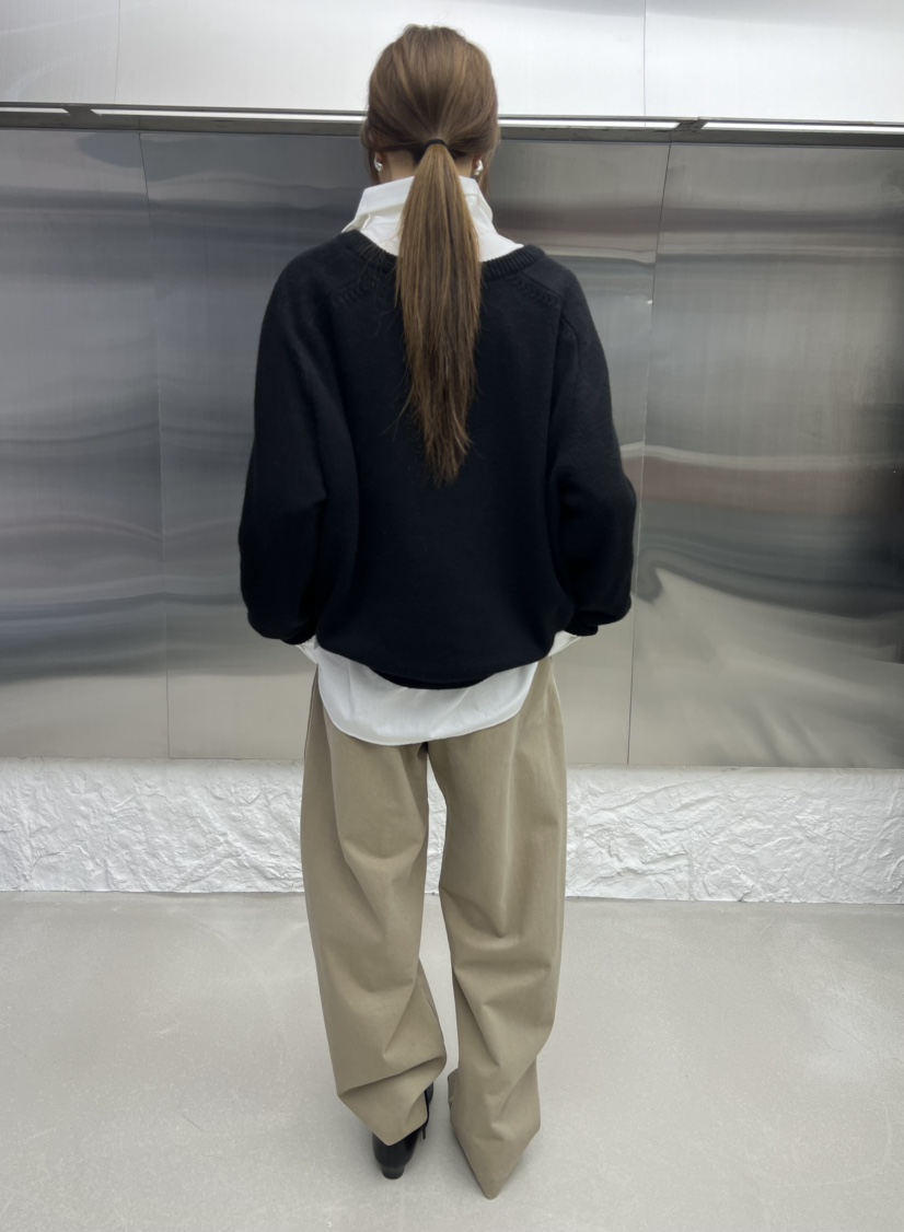NOVUS東大門㊣直郵女士新品25秋冬休閑熱賣職業休閑褲斜紋棉布NOVUS休閑褲