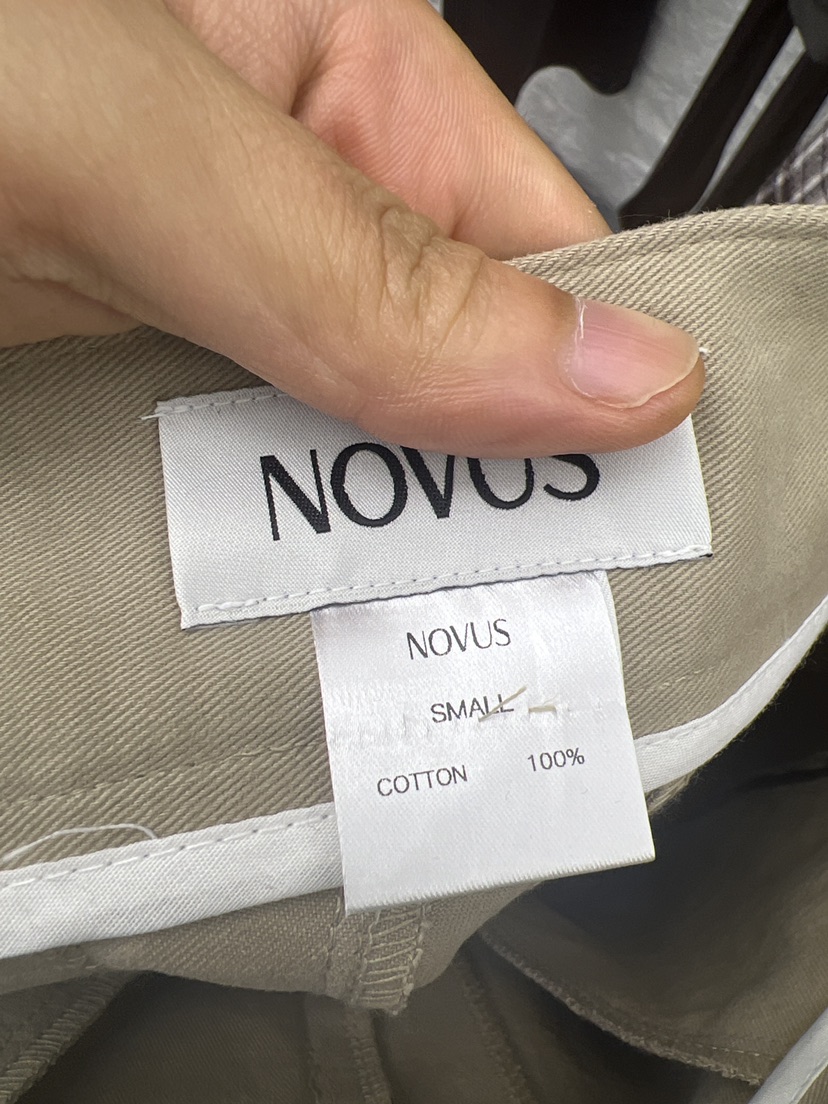 NOVUS東大門㊣直郵女士新品25秋冬休閑熱賣職業休閑褲斜紋棉布NOVUS休閑褲