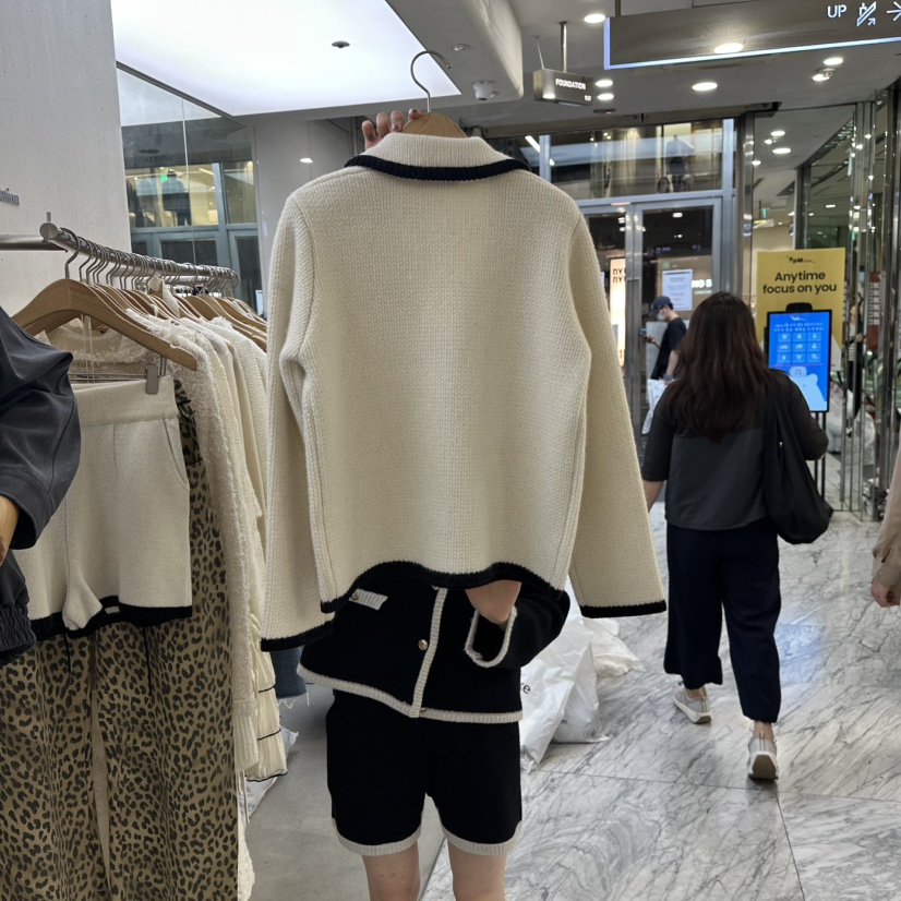 FOUNDATION韓國代購㊣女士新品休閑熱賣推薦職業夾克開衫絨FOUNDATION夾克
