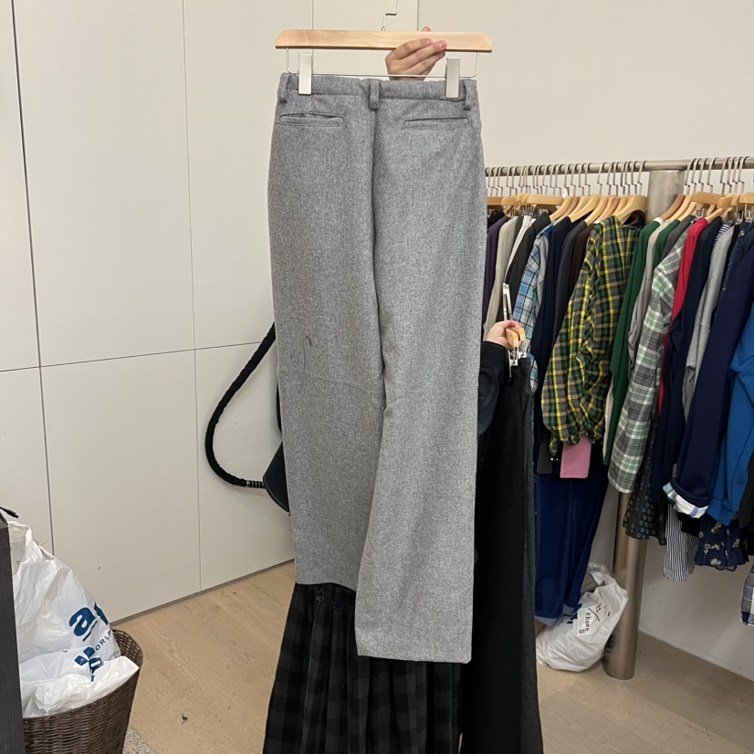 DOHWAJI韓國代購㊣女士新品人氣25秋冬時尚真品休閑休閑褲羊毛DOHWAJI休閑褲