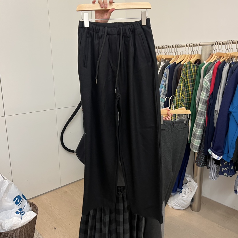 DOHWAJI韓國代購㊣女士新品人氣25秋冬時尚真品休閑休閑褲羊毛DOHWAJI休閑褲圖色2
