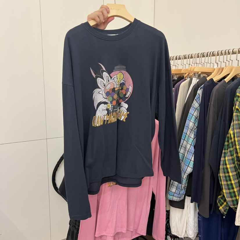 DOHWAJI韓國代購㊣女裝新品人氣推薦熱賣職業休閑25秋冬長袖T恤DOHWAJI長袖T恤