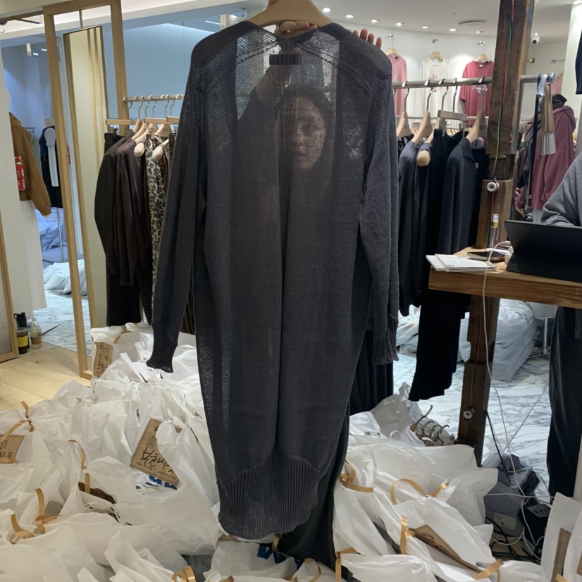 THE MUI韓國直郵㊣女裝新款真品25秋冬時尚熱賣長款風衣開衫THE MUI長款風衣