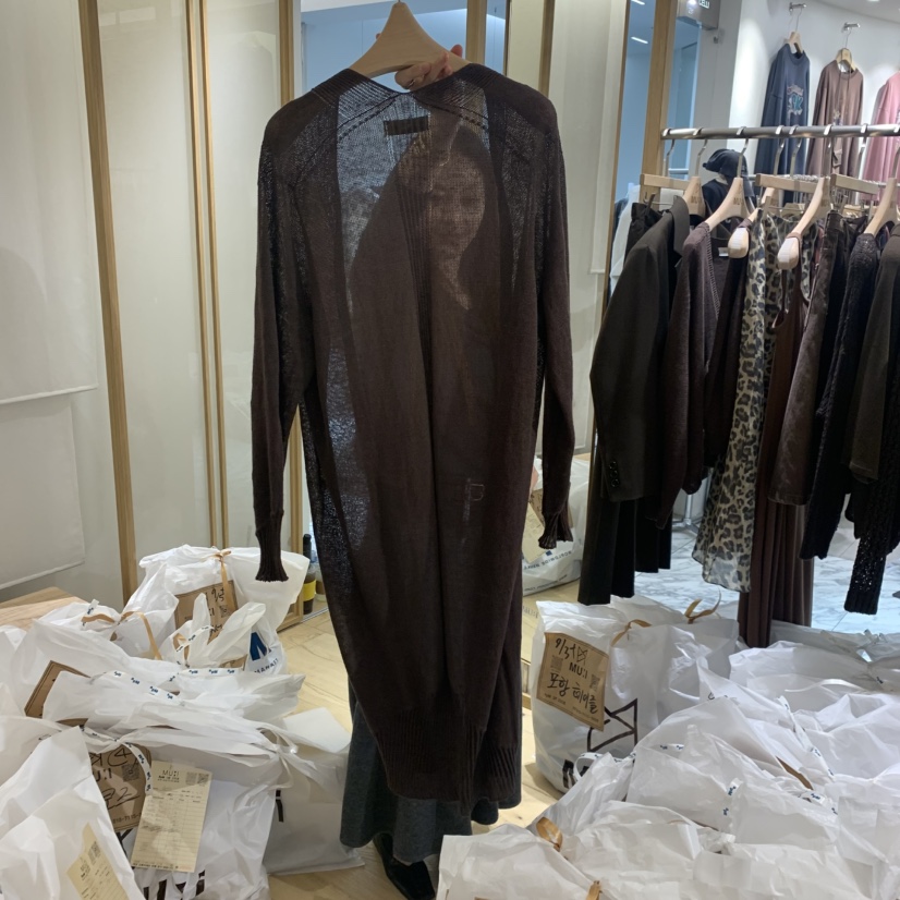 THE MUI韓國直郵㊣女裝新款真品25秋冬時尚熱賣長款風衣開衫THE MUI長款風衣