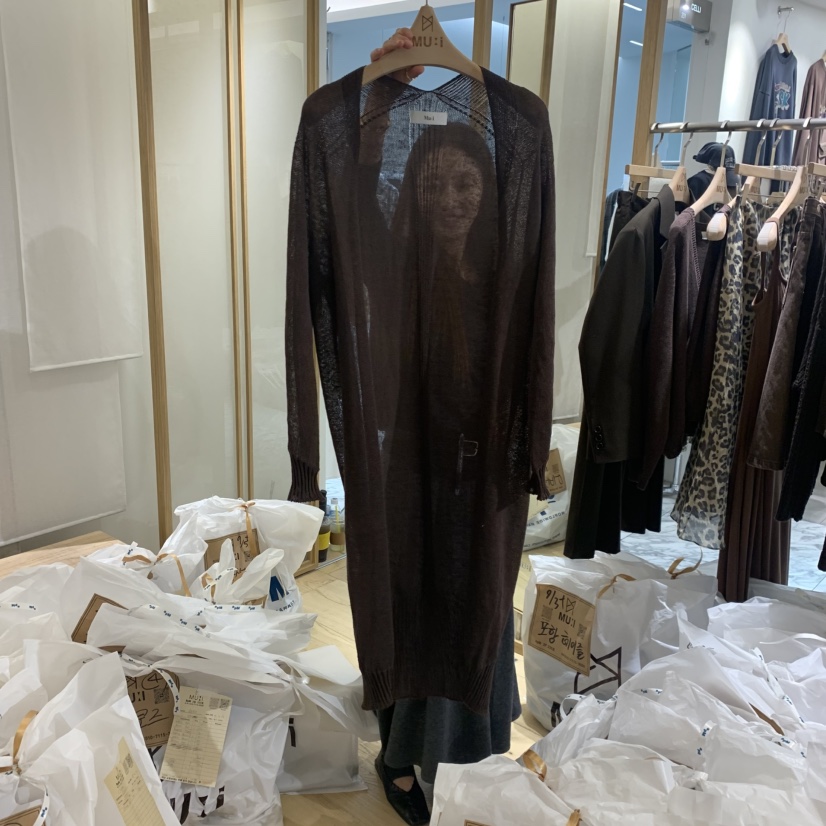 THE MUI韓國直郵㊣女裝新款真品25秋冬時尚熱賣長款風衣開衫THE MUI長款風衣圖色2