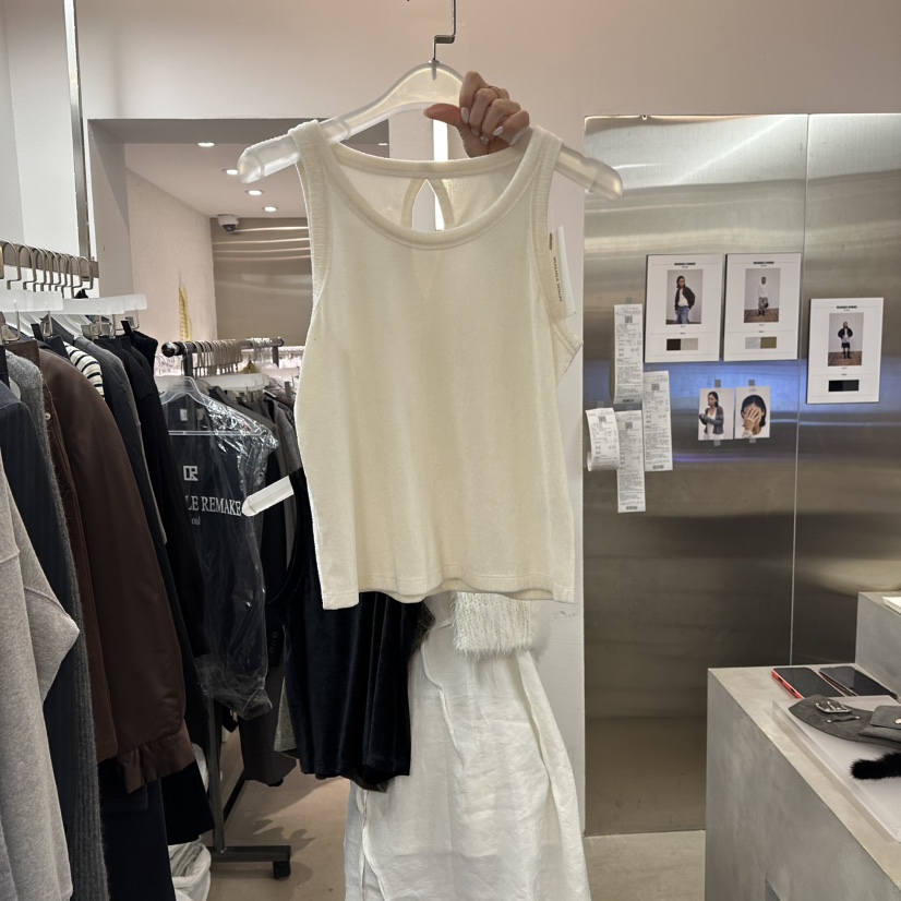 WEARABLE-L東大門㊣直郵女裝新款休閑時尚職業吊帶背心天鵝絨WEARABLE吊帶/背心