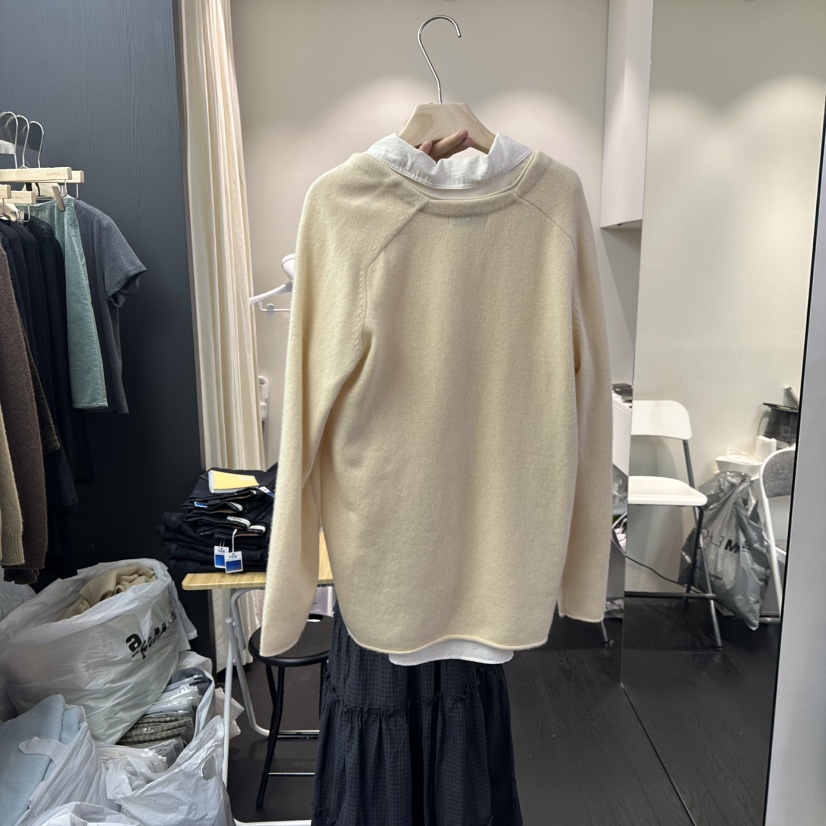 SALT BREAD韓國直郵㊣女士新品熱賣人氣25秋冬針織衫不含內搭SALT BREAD針織衫