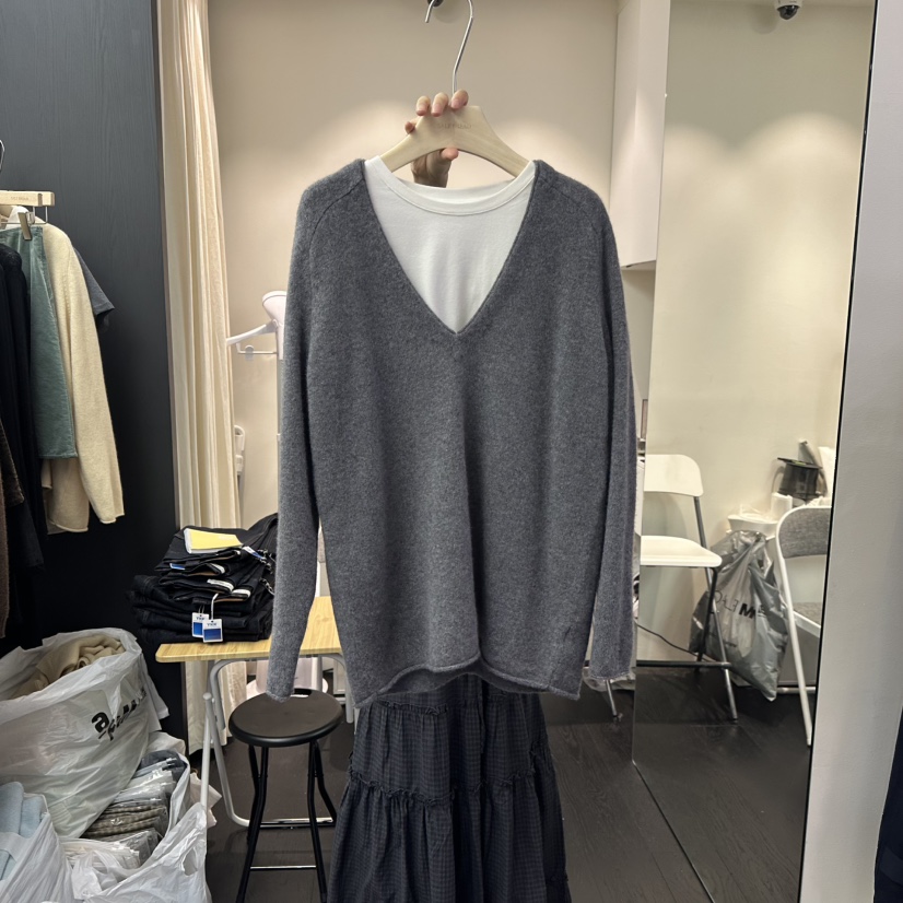 SALT BREAD韓國直郵㊣女士新品熱賣人氣25秋冬針織衫不含內搭SALT BREAD針織衫圖色3