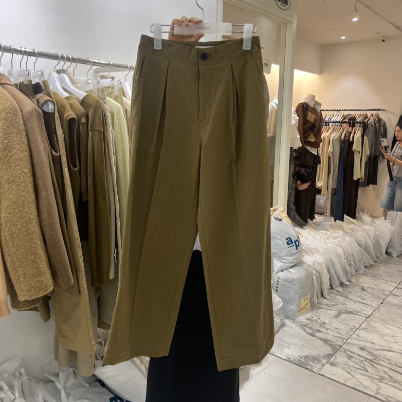 WOOD SAGE韓國直郵㊣女士新品職業人氣推薦休閑25秋冬休閑褲WOOD SAGE休閑褲圖色3