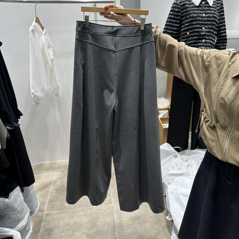 ENVY韓國代購㊣女裝新品職業25秋冬休閑熱賣人氣休閑褲褶皺ENVY休閑褲