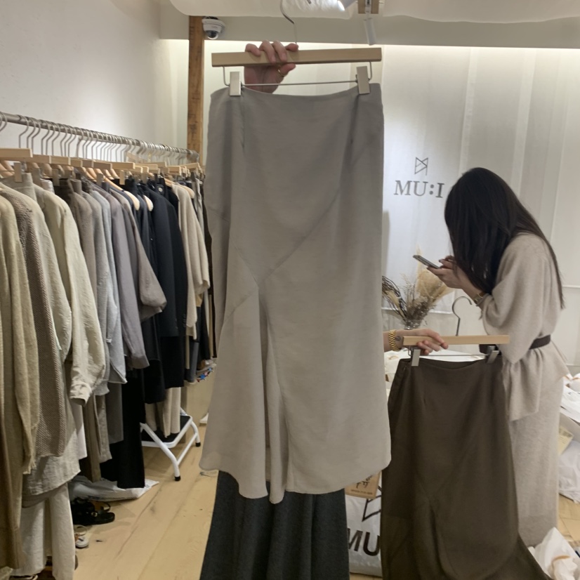 THE MUI東大門㊣實拍女裝新品25秋冬人氣時尚半身裙中短裙THE MUI半身裙/中短裙圖色3