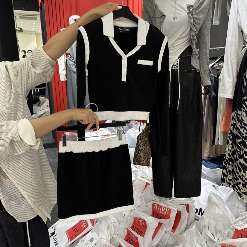 RARE CLOSET韓國直郵㊣女士新品休閑職業時尚推薦套裝兩件套RARE CLOSET套裝圖色2