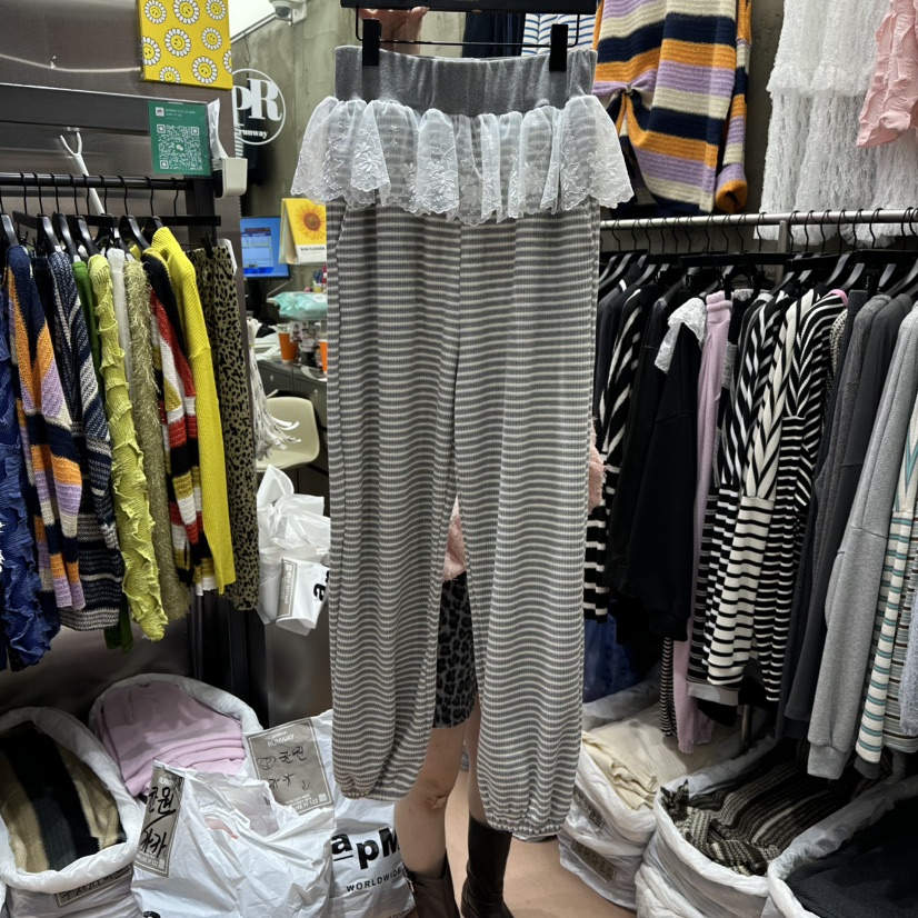 RUNWAY-런웨이東大門㊣直郵女裝新品職業人氣真品休閑褲蕾絲RUNWAY休閑褲