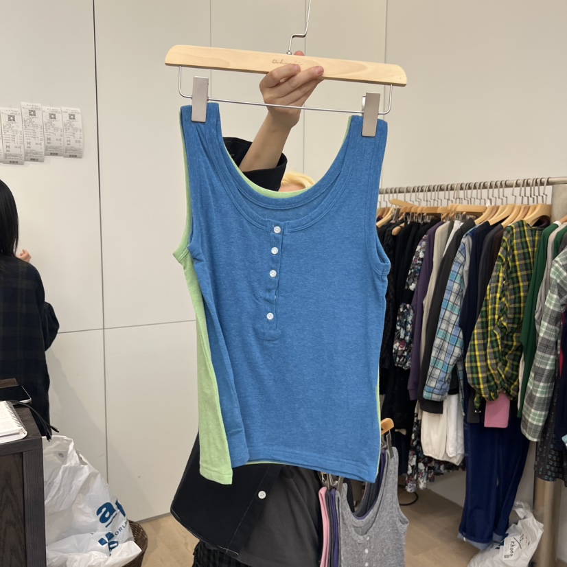 DOHWAJI韓國直郵㊣女士新款休閑熱賣25秋冬職業時尚吊帶背心DOHWAJI吊帶/背心圖色2