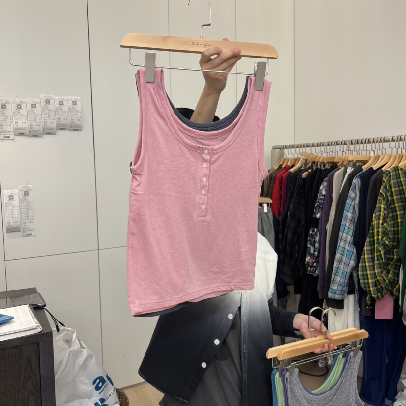 DOHWAJI韓國直郵㊣女士新款休閑熱賣25秋冬職業時尚吊帶背心DOHWAJI吊帶/背心圖色6