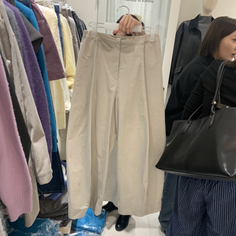 MONDAY TO SUNDAY東大門㊣代購女士新款職業休閑褲闊腿褲MONDAY TO SUNDAY休閑褲圖色1
