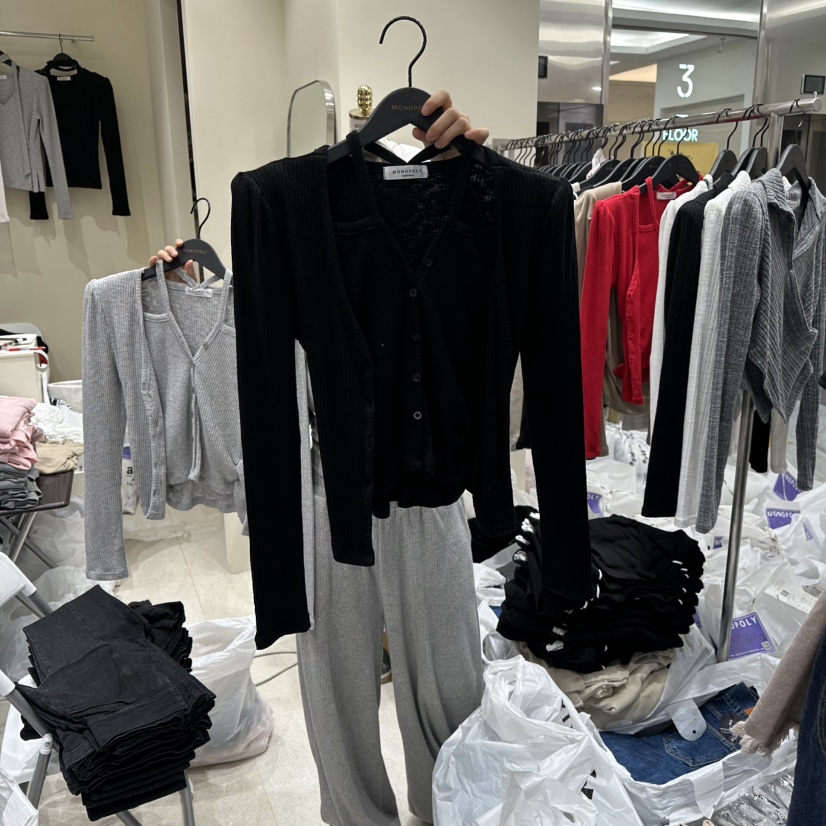 MONOPOLY韓國直郵㊣女裝新款職業休閑25秋冬真品熱賣針織衫MONO_POLY針織衫圖色3