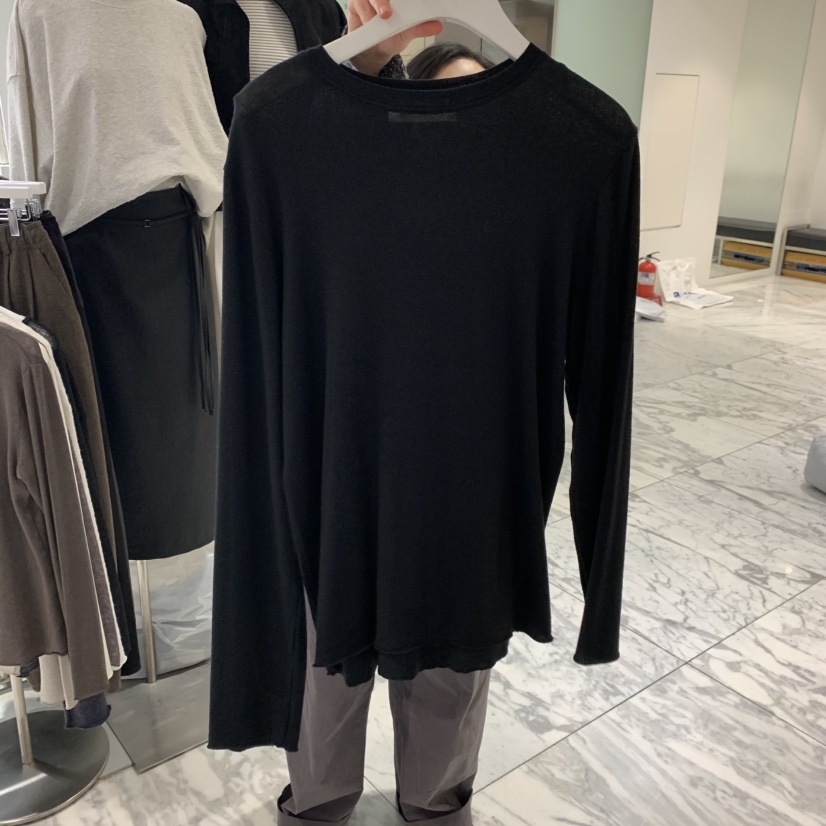 URBANE cloth韓國直郵㊣女裝新款職業熱賣推薦長袖T恤天絲URBANE cloth長袖T恤