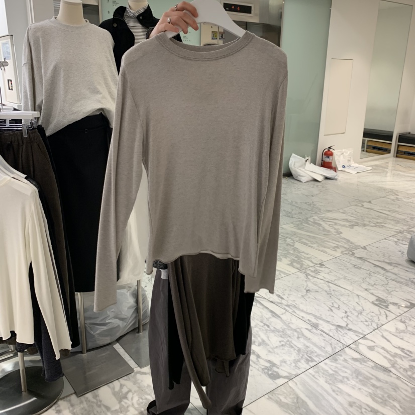 URBANE cloth韓國直郵㊣女裝新款職業熱賣推薦長袖T恤天絲URBANE cloth長袖T恤