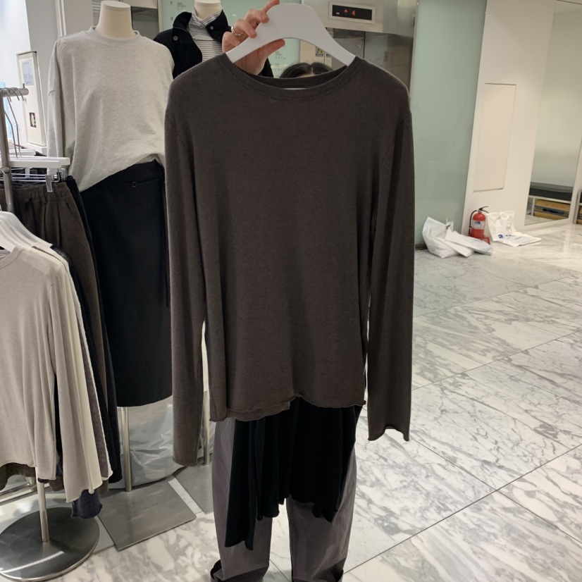 URBANE cloth韓國直郵㊣女裝新款職業熱賣推薦長袖T恤天絲URBANE cloth長袖T恤圖色3