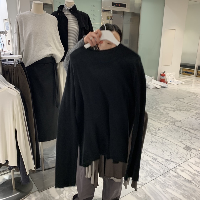 URBANE cloth韓國直郵㊣女裝新款職業熱賣推薦長袖T恤天絲URBANE cloth長袖T恤圖色4