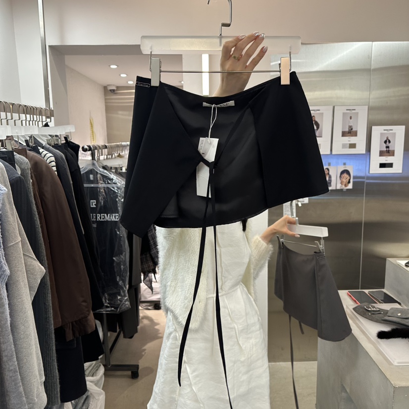 WEARABLE-L韓國代購㊣女裝新款25秋冬熱賣真品人氣時尚短裙WEARABLE短裙圖色2