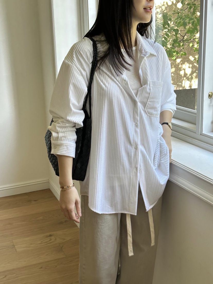 LE VASE東大門㊣直郵女士新款職業真品25秋冬休閑襯衫蕾絲衫LE VASE襯衫/蕾絲衫