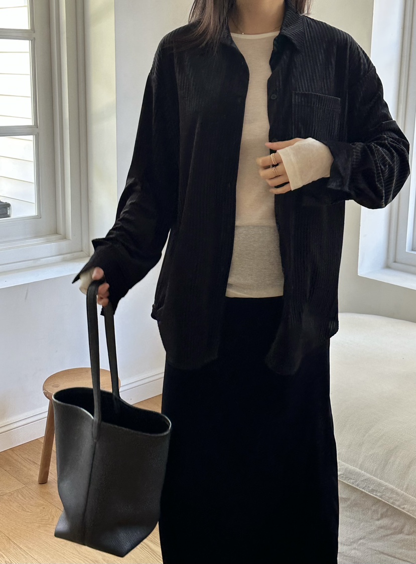 LE VASE東大門㊣直郵女士新款職業真品25秋冬休閑襯衫蕾絲衫LE VASE襯衫/蕾絲衫