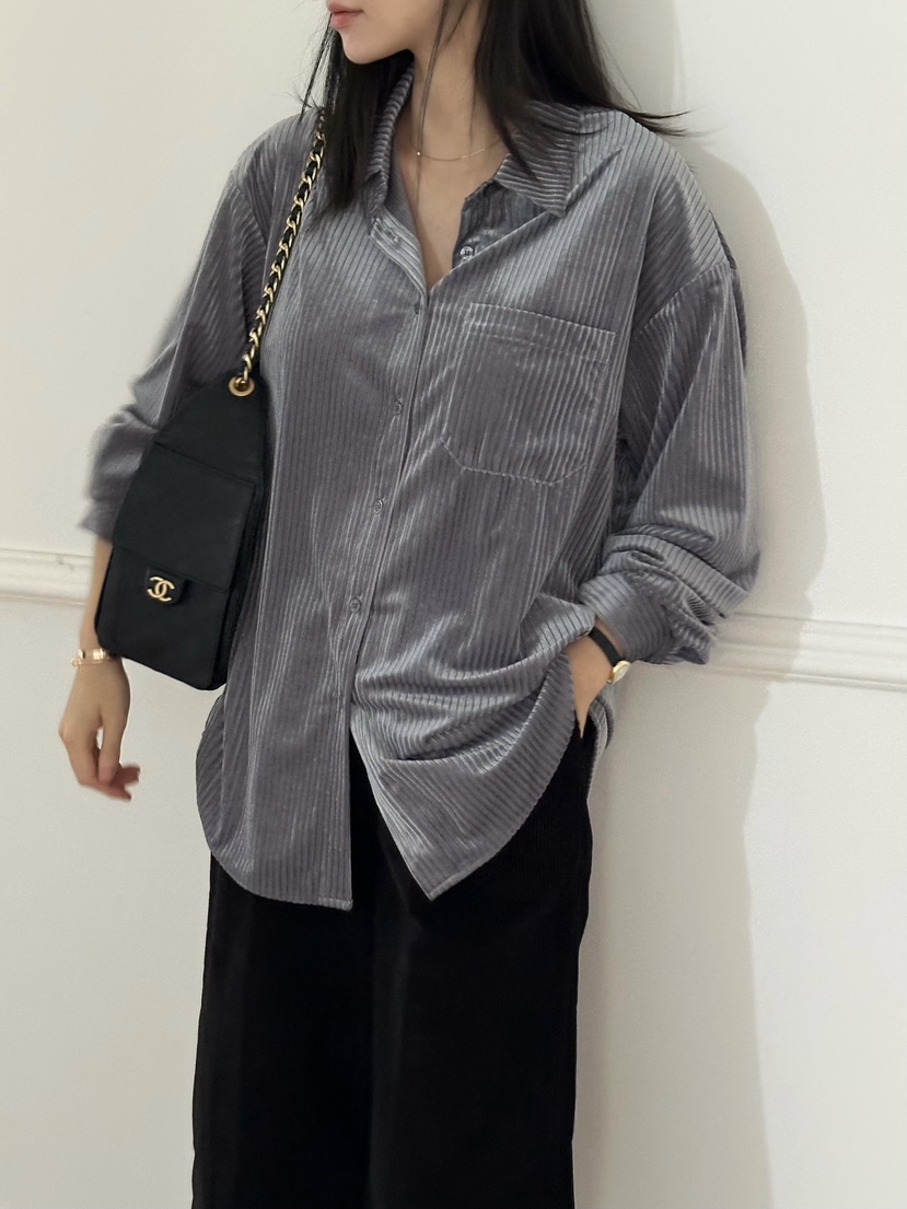 LE VASE東大門㊣直郵女士新款職業真品25秋冬休閑襯衫蕾絲衫LE VASE襯衫/蕾絲衫