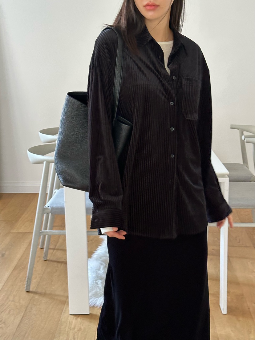 LE VASE東大門㊣直郵女士新款職業真品25秋冬休閑襯衫蕾絲衫LE VASE襯衫/蕾絲衫圖色3