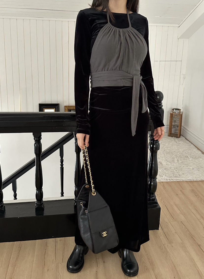LE VASE韓國直郵㊣女士新款25秋冬職業真品時尚熱賣長袖T恤LE VASE長袖T恤