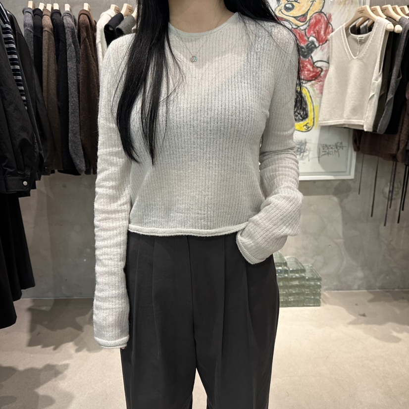 LAMAGIEPIE韓國代購㊣女士新品職業真品熱賣推薦時尚針織衫LAMAGIE GREY針織衫圖色1