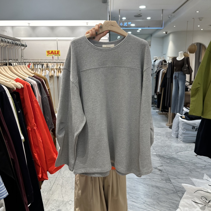 REVE-L韓國代購㊣女裝新品人氣熱賣真品時尚休閑推薦25秋冬衛衣REVE-L衛衣圖色2