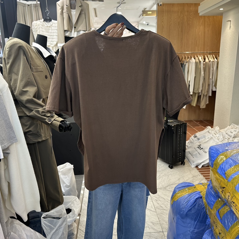 A-DEL東大門㊣實拍女裝新品休閑25秋冬熱賣時尚職業推薦T恤A-DELT恤