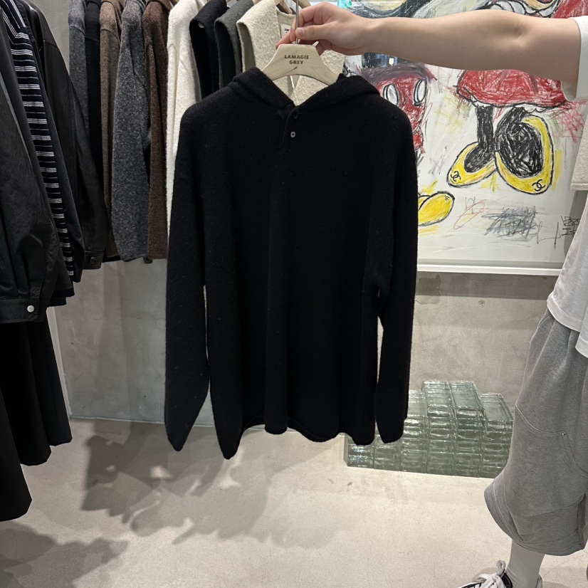 LAMAGIEPIE韓國直郵㊣女士新款真品推薦人氣25秋冬休閑毛衣LAMAGIE GREY毛衣圖色4黑色