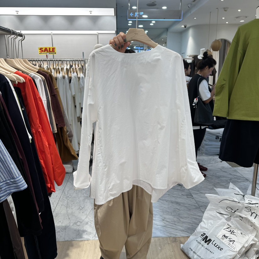 REVE-L韓國代購㊣女士新品休閑真品推薦職業熱賣襯衫蕾絲衫REVE-L襯衫/蕾絲衫圖色1