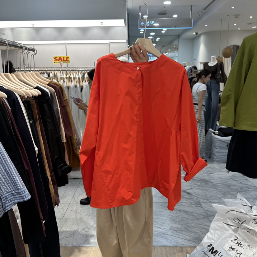 REVE-L韓國代購㊣女士新品休閑真品推薦職業熱賣襯衫蕾絲衫REVE-L襯衫/蕾絲衫圖色2