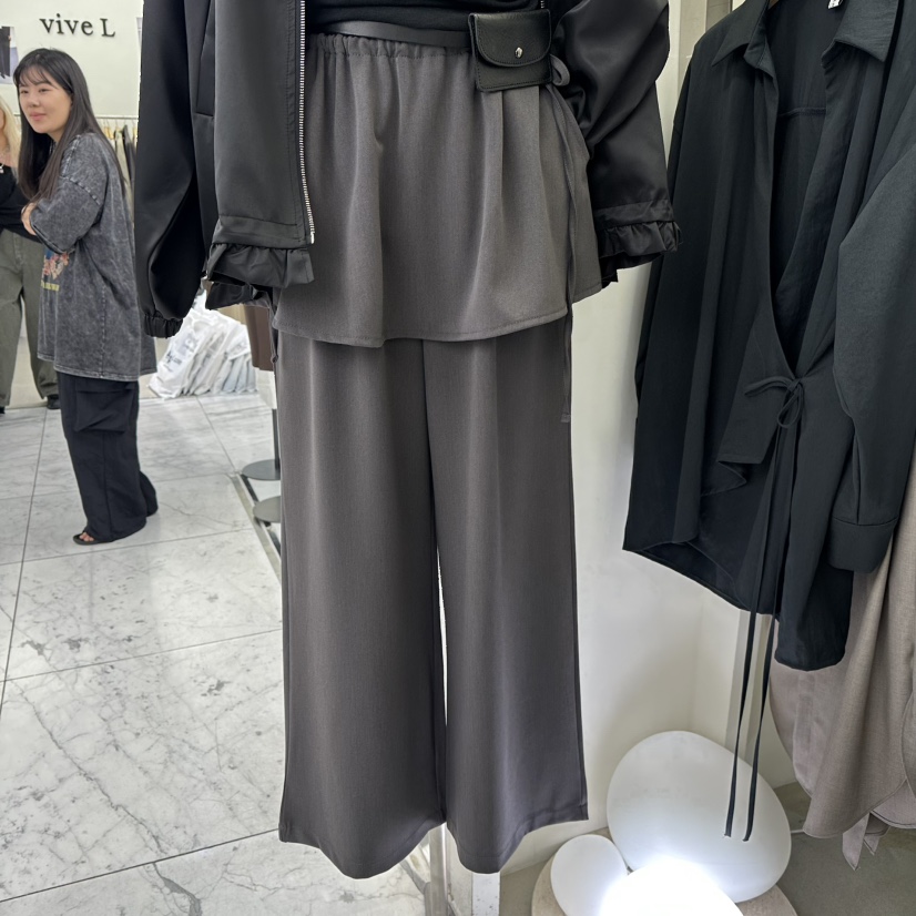 AMON東大門㊣實拍女裝新品熱賣職業25秋冬真品休閑推薦裙褲AMON裙褲圖色1