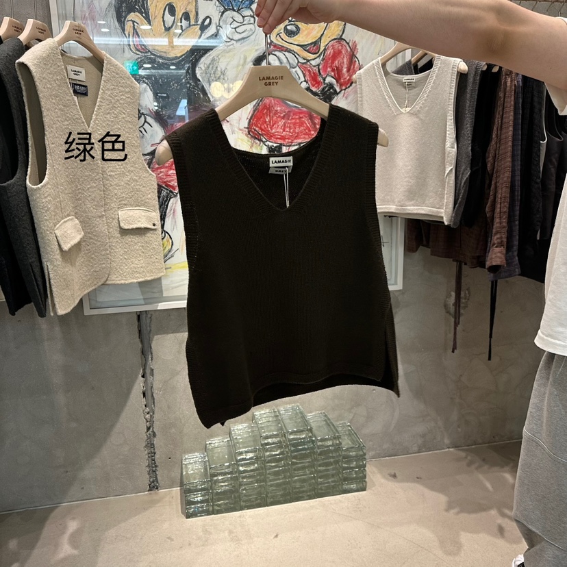 LAMAGIEPIE東大門㊣直郵女士新款職業休閑時尚人氣吊帶背心LAMAGIE GREY吊帶/背心圖色2