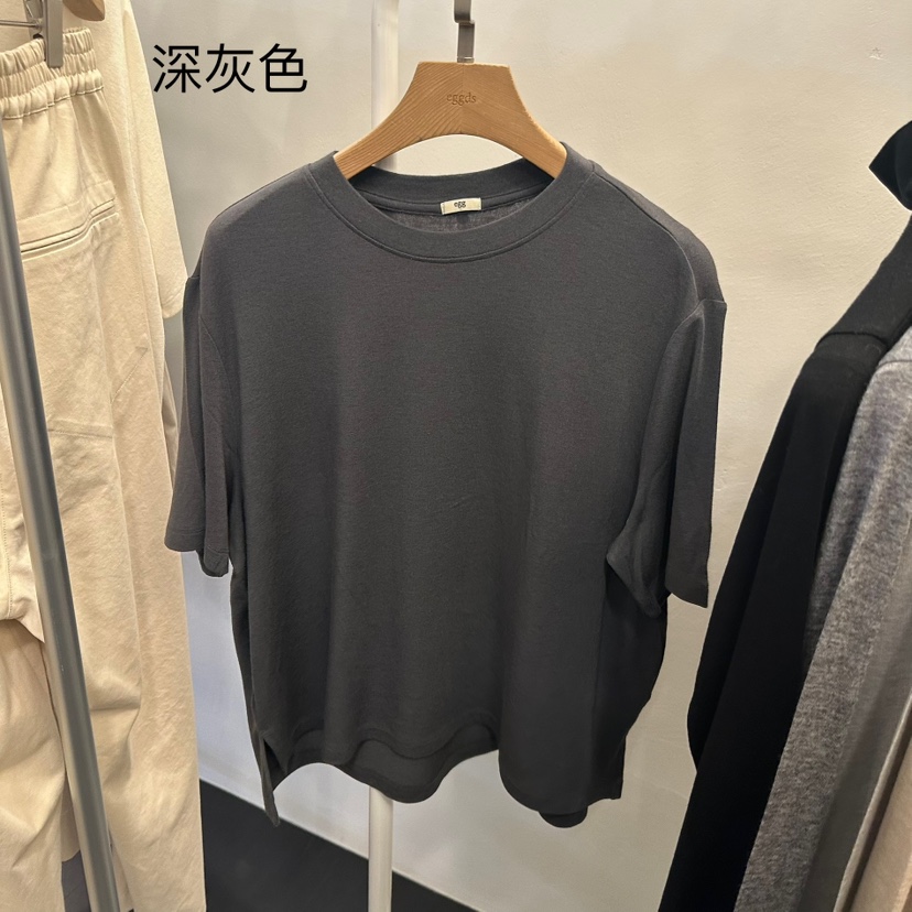 EGG韓國直郵㊣女士新品休閑推薦25秋冬職業真品熱賣T恤羊毛EGG-訂貨周期長T恤圖色6