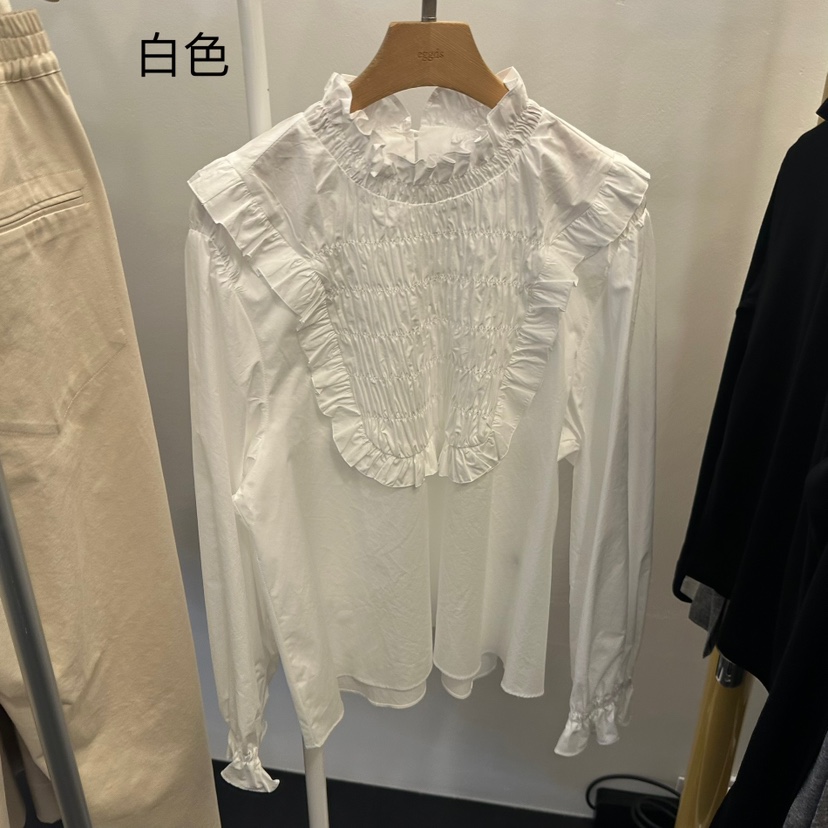 EGG韓國直郵㊣女士新品時尚休閑人氣推薦熱賣職業襯衫蕾絲衫EGG-訂貨周期長襯衫/蕾絲衫圖色1