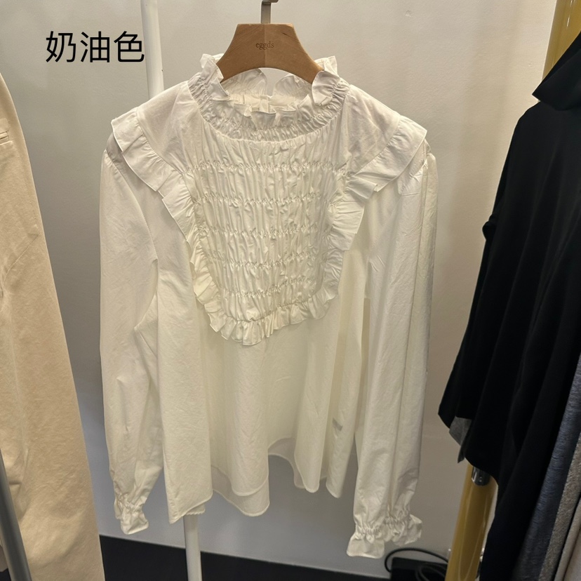 EGG韓國直郵㊣女士新品時尚休閑人氣推薦熱賣職業襯衫蕾絲衫EGG-訂貨周期長襯衫/蕾絲衫圖色2