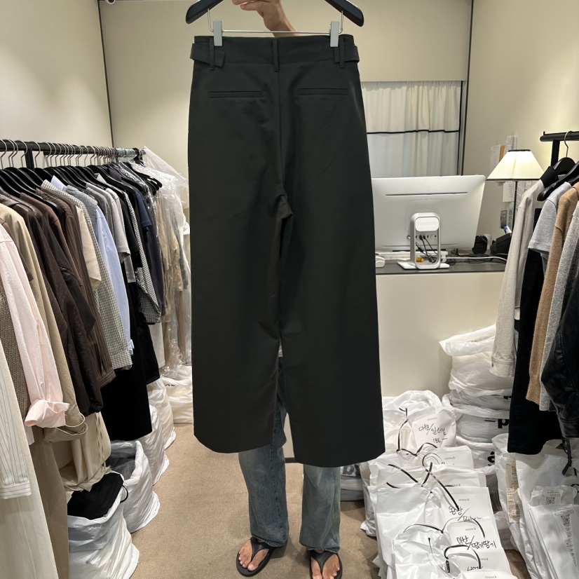 RE STOCK韓國代購㊣女士新款職業時尚熱賣真品25秋冬休閑褲RE STOCK休閑褲