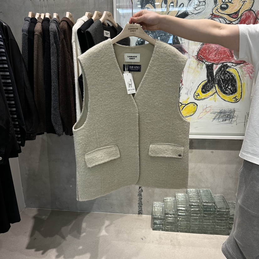 LAMAGIEPIE東大門㊣實拍女裝新品熱賣休閑推薦25秋冬人氣馬甲LAMAGIE GREY馬甲圖色1