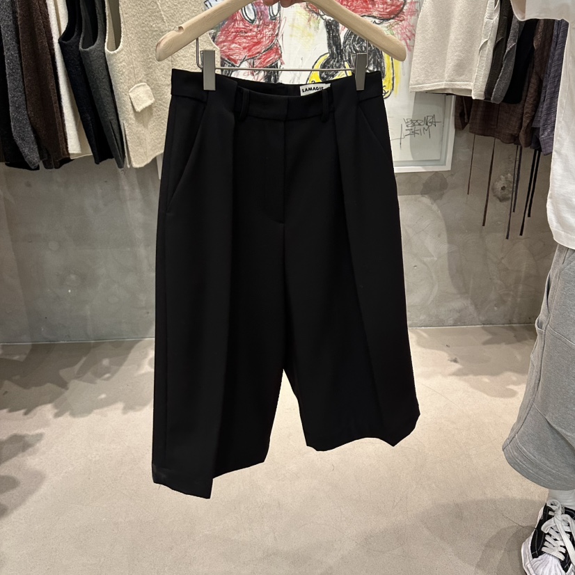 LAMAGIEPIE東大門㊣直郵女士新款時尚休閑推薦真品人氣短褲LAMAGIE GREY短褲圖色2黑色