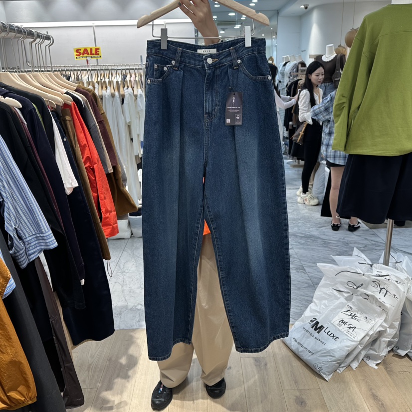 REVE-L東大門㊣實拍女裝新款休閑熱賣25秋冬職業時尚牛仔褲REVE-L牛仔褲圖色1